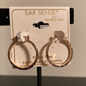 Gold Hypoallergenic Hoop Earrings